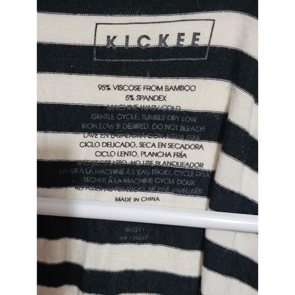 Kickee Bamboo Nursing Nightgown Womens Snap Front Hospital Gown Large (870) - Picture 4 of 5